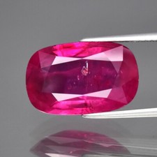8.61ct 16.2x10.5mm Cushion Natural Vibrant Pink Sapphire Mozambique Gemstone