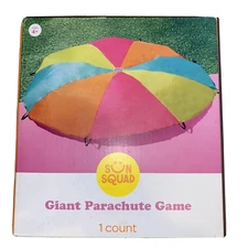 Sun Squad Giant Parachute Play Game W/ Handles Home School Daycare Outdoor Play