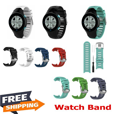 Bracelet De Rechange En Silicone Pour Montre Garmin Forerunner 610 - Noir, Confort Sportif