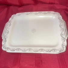 Homer Laughlin ~ “Garland” ~ PORCELAIN Platter - some fading of design