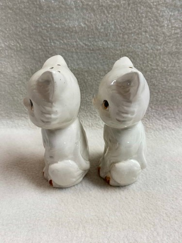 Vintage Kitty Salz- und Pfefferstreuer - sitzende weiße Katzen - Bild 4 von 6