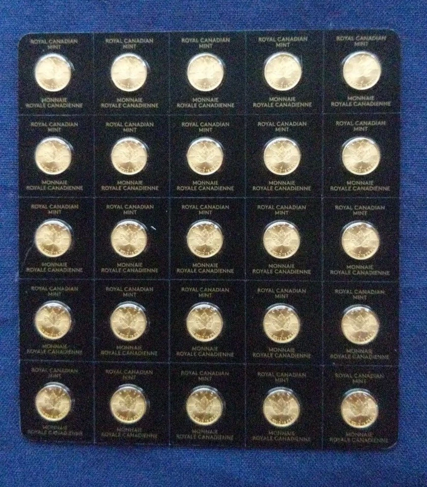 5 x 1g Maple Leaf 999,9 Feingold ; Maplegram ; nummeriert & zertifiziert - Bild 4 von 4