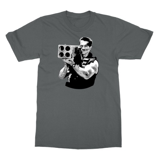 Cult Classic Commando Missile Launcher Action Movie Fan Men's T-Shirt - Picture 6 of 16