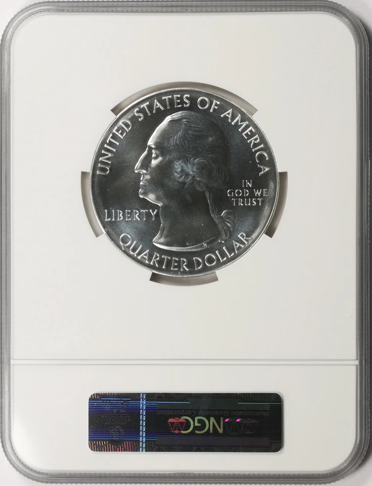 2016 Cumberland Gap ATB 5 oz Silver Quarter 25c NGC MS69PL - Image 2 of 4