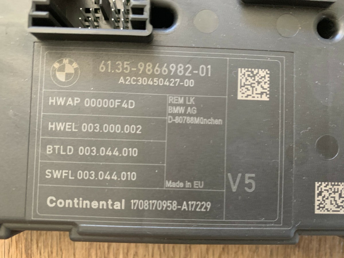 BMW Control unit, rear electronic module 61.35 - 9866982 - 01  