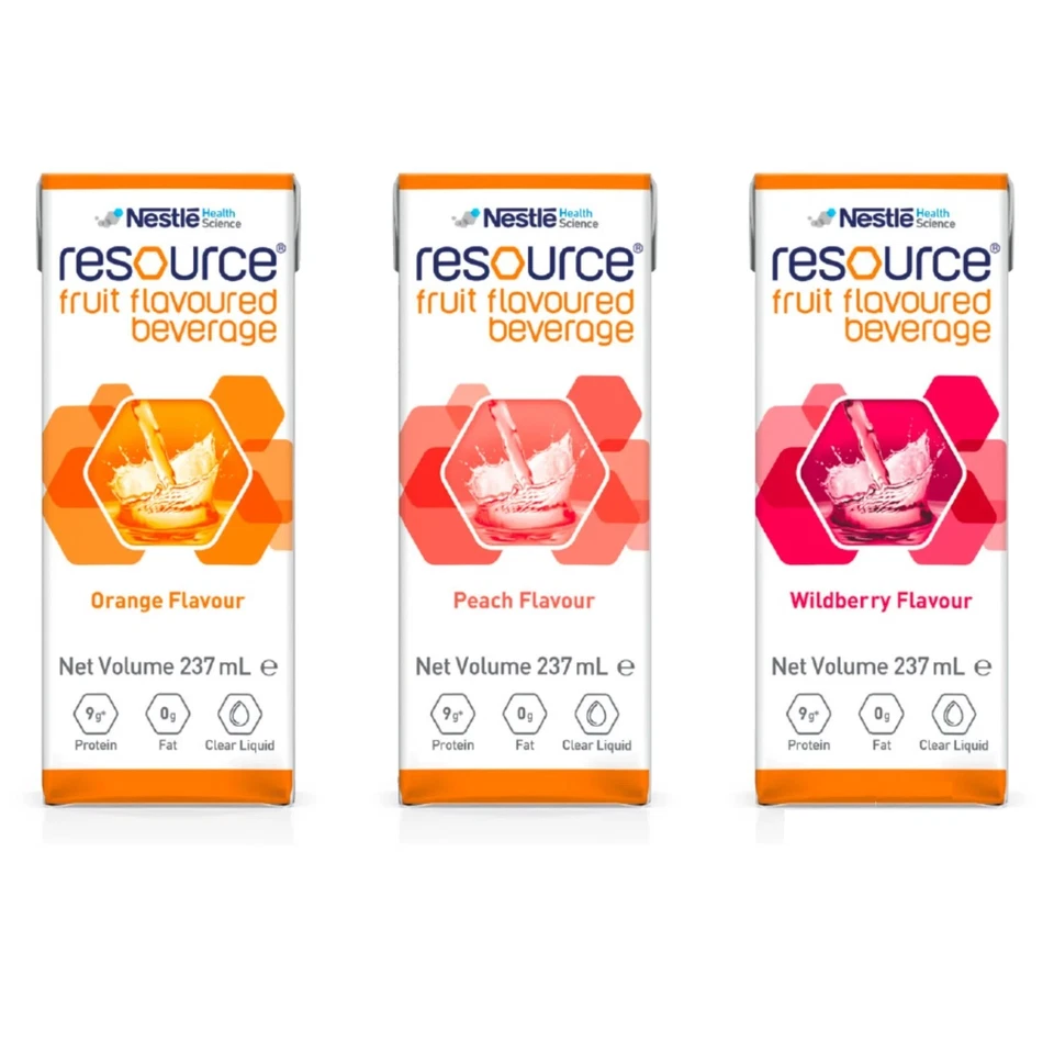 Resource Fruit Flavoured Beverage 237 ml Orange Peach Wildberry supplement drink - image 4 of 4
