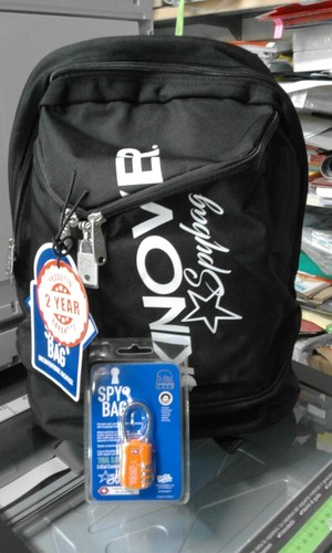 Zaino Skin over spy bag nero con lucchetto + cuffie stereo omaggio | eBay