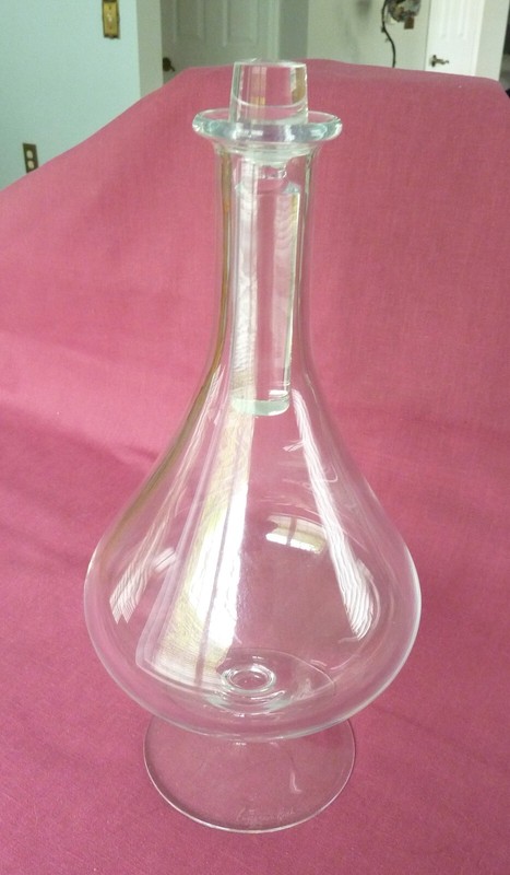 DECANTER - VILLEROY & BOCH signed By Eugene von Boch Crystal
