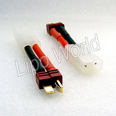 Deans Stecker auf Tamiya Buchse 12AWG !!! Adapter Lade Kabel LiPo Akku