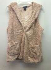 Poetry Clothing Women's Button Up Vest,tan,small