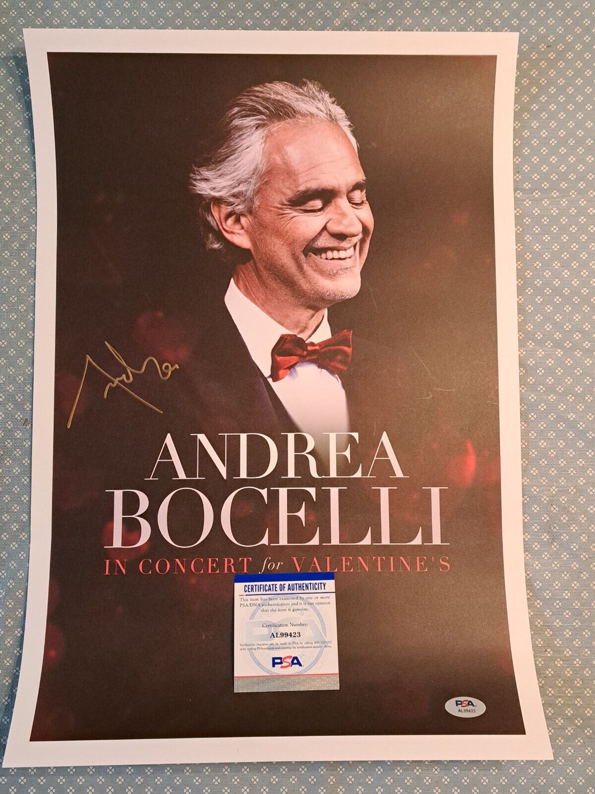 Andrea Bocelli – Signed Album (Cd) – Andrea - SignedForCharity