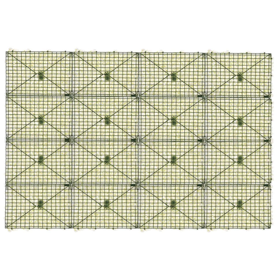 20 peças painel de parede de flor de hortênsia artificial para parede de fundo de festa de casamento - Imagem 4 de 4