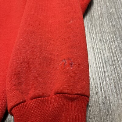 Vintage 70s Russell Athletic Blank Red Sportswear USA Made