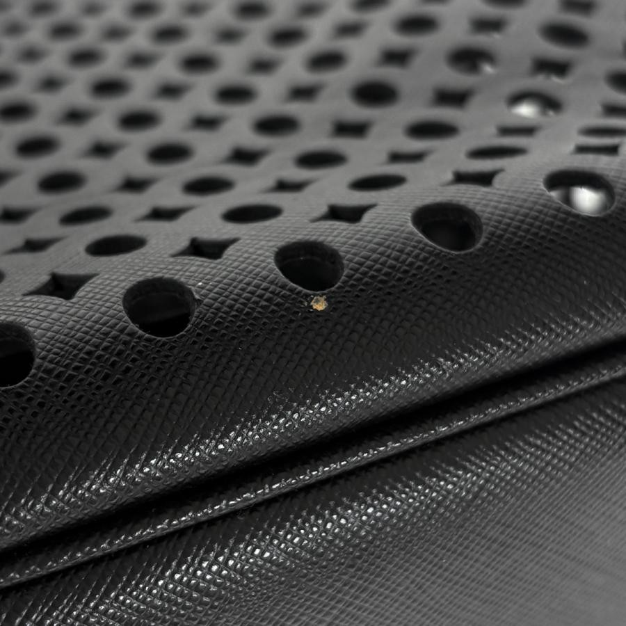 PRADA Punching Handbag Tote Bag Black Leather 37cm with Pouch #BS1139 thumbnail 4