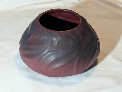 Early Van Briggle Arts & Crafts Pottery 7½"  Tulip Bowl - Blue Mulberry Glaze