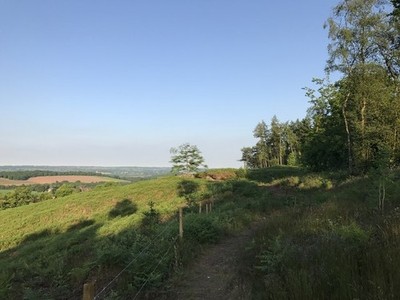 Photo 6x4 Hanchurch Hills on a May evening Knowl Wall  c2017