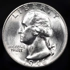 1946-S Washington Quarter -- Choice BU with Outstanding Luster