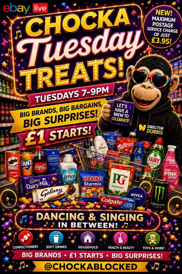 🍌 Chocka Tuesday Treats! ✨ Big Brands • £1 Starts • Plenty of Surprises!