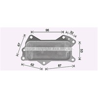 AVA Quality Cooling ÖLküHler MotoröL FüR Jeep Wrangler III 3.6 V6 Grand