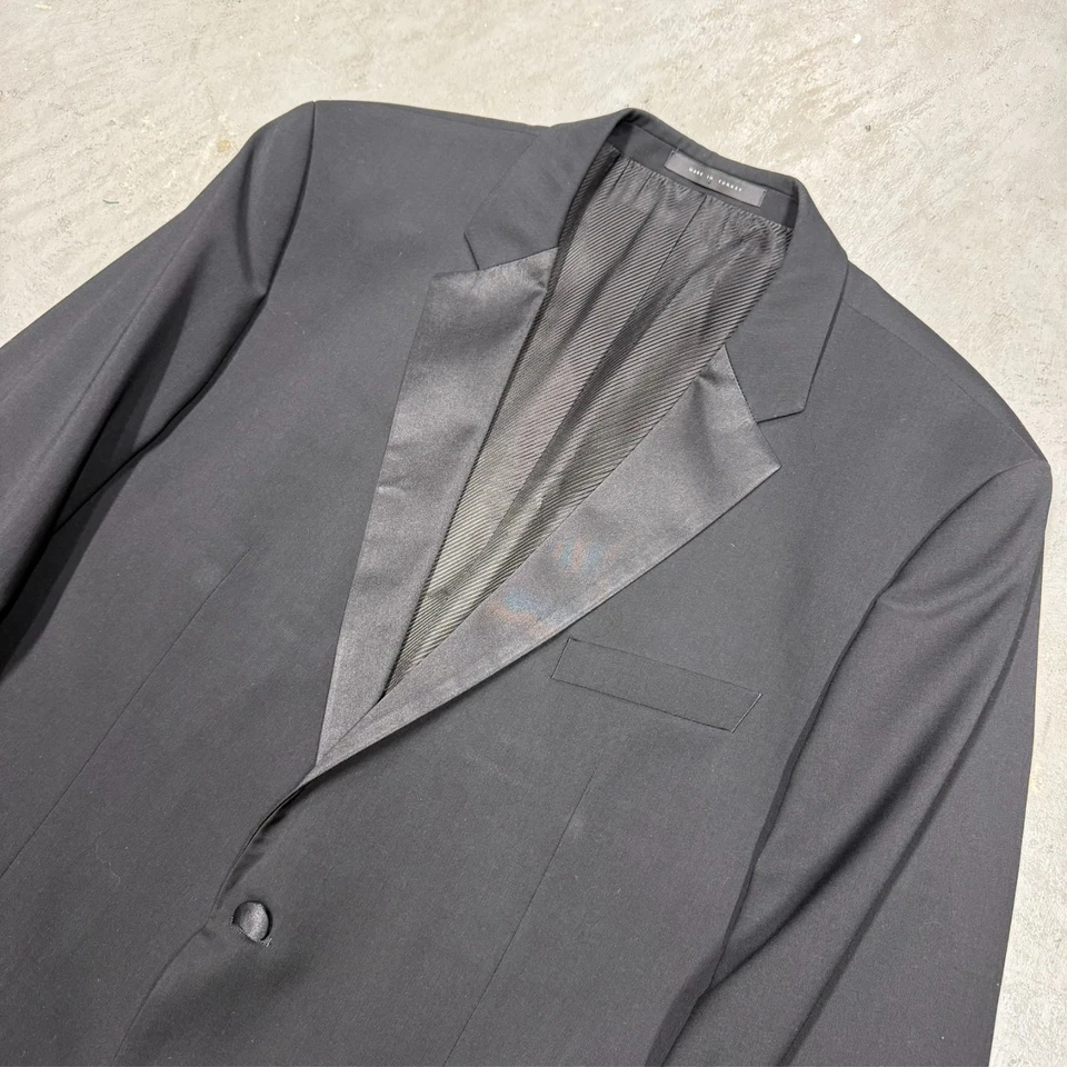 Hugo Boss Tuxedo "The Stars/Glamour" Black Satin Lapel Wool 2pc 42L 38x34 - Image 2 of 4