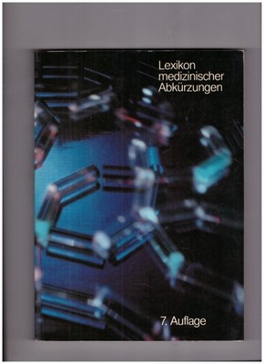 Fachbuch: Lexikon medizinischer Abkürzungen Sandoz AG Nürnberg 7. Auflage