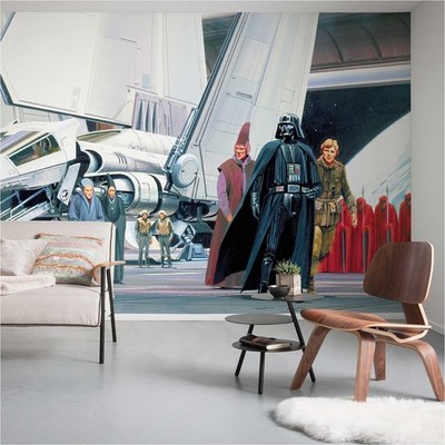 Komar Vlies Fototapete 250 x 500 cm Star Wars Todesstern Shuttle Dock