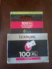 Lexmark 100XL Magenta Ink Cartridge OEM FAST SHIP