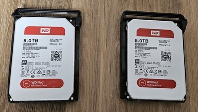 2x 8 TB WD Red Pro (SATA 6Gb/s, 256MB Cache, CMR-Technologie)