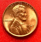 1947-P Lincoln Wheat Cent Penny GEM RED BU From an Original Bank Roll