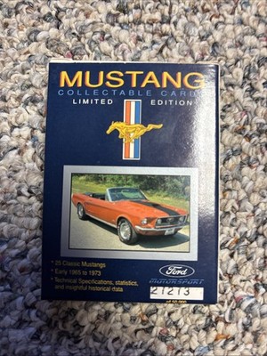 1992 FPI CARDS - FORD MUSTANG COMPLETE SET OF 25 COLLECTOR CARDS #43,640