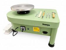 Electric Pottery Wheel 25cm 10in Ceramic Machine Foot Pedal DIY Clay Art Kit