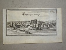 Burg Klötze Salzwedel Gutshofanlage Topographia Lüneburg Merian Kupferstich 1654