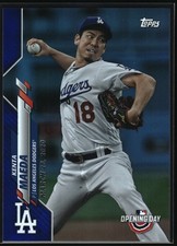 2020 Topps Opening Day Blue Foil #50 Kenta Maeda - Los Angeles Dodgers