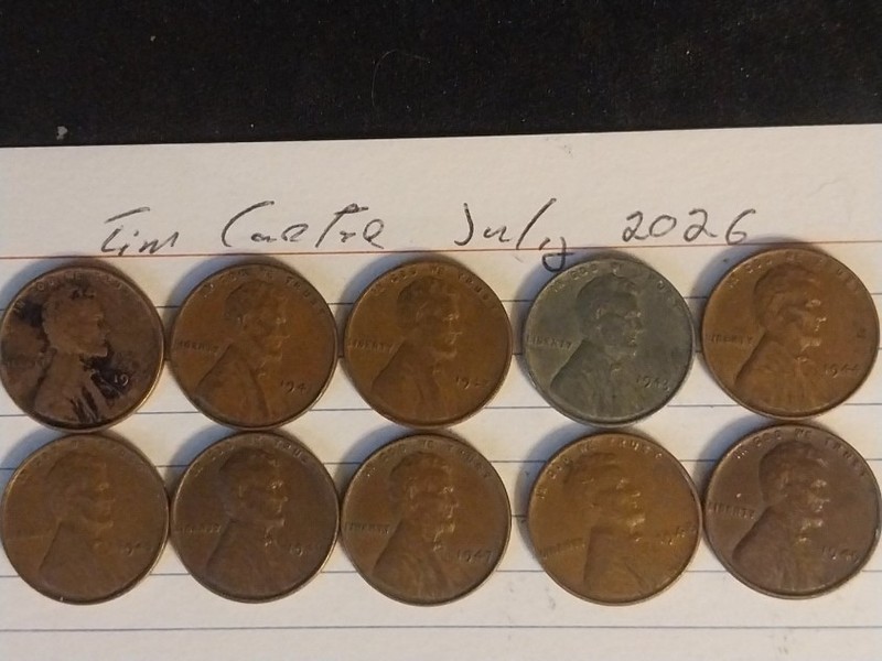 28-Piece 1940s Lincoln Wheat Penny Lot P D S Mints WWII Era Copper Cents 