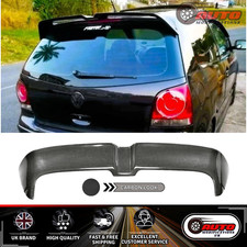 VW Polo MK4 9N Oettinger Style Carbon Fibre Rear Boot Roof Spoiler Wing 2001-09
