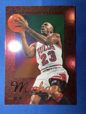 1995-96 NBA Hoops Power Palette Michael Jordan Chicago Bulls #1 A1 Rare Foil  