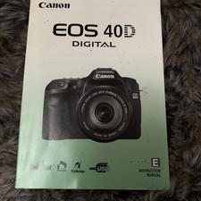 Canon 40 D Manual