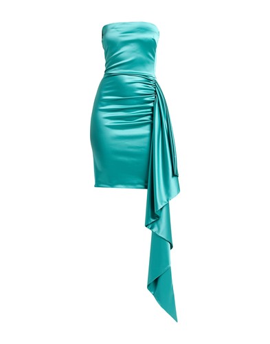 RRP €675 CHIARA BONI LA PETITE ROBE Satin Mini Dress IT42 US6 UK10 M Draped Side - Foto 5 di 7
