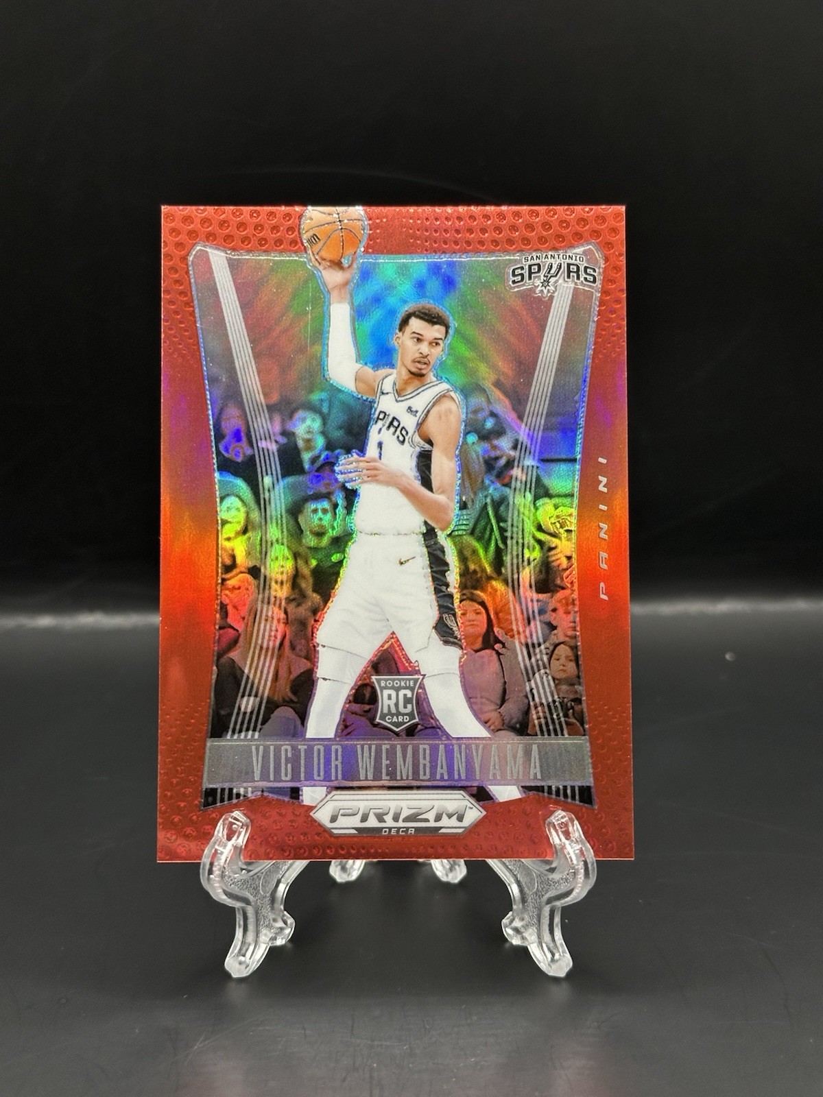 Victor Wembanyama 2023 Panini Prizm Deca Red /199 RC Rookie Spurs SSP #116