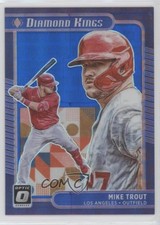 2021 Panini Donruss Optic Diamond Kings Blue Pandora Prizm 81/99 Mike Trout b4d