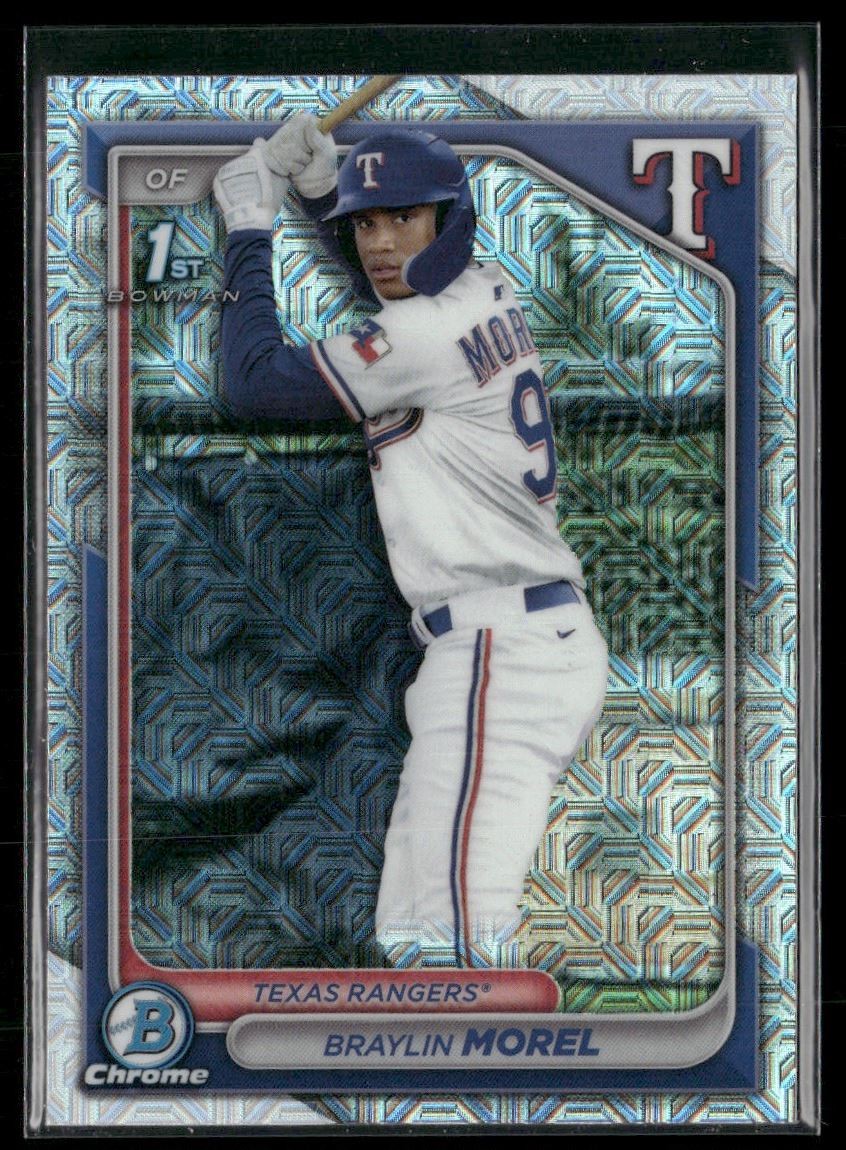 Braylin Morel 2024 Bowman Chrome Mojo Refractor Texas Rangers #BCP-192