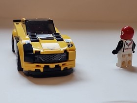 Lego Speed Champions 75870 Chevrolet Corvette Z06 Incomplete With Mini Figure