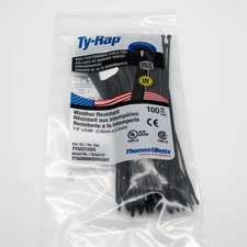 500 Pack Thomas & Betts TY52315MX Ty-Rap Nylon UV Resistant 7" Cable Tie