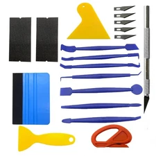 10/19/24Pcs Car Vinyl Wrap Tool Kit Window Film Tinting Edge Trimming Squeegee