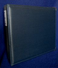 Hiller size wise Scrapbook Binder Navy Blue Vinyl with 25 12X12 sleeves