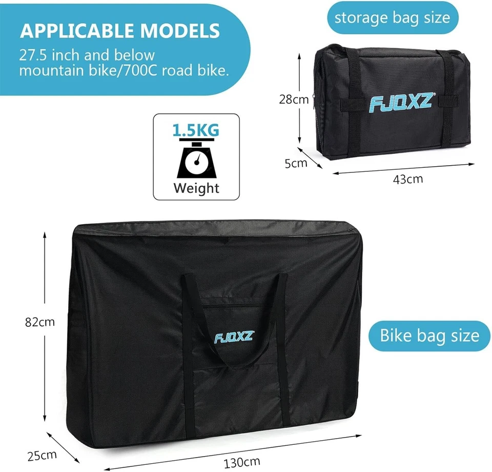 26 Inch Folding Bike Carrier Bag Waterproof Bike Case Bike Travel Bag Transport - Image 4 of 4