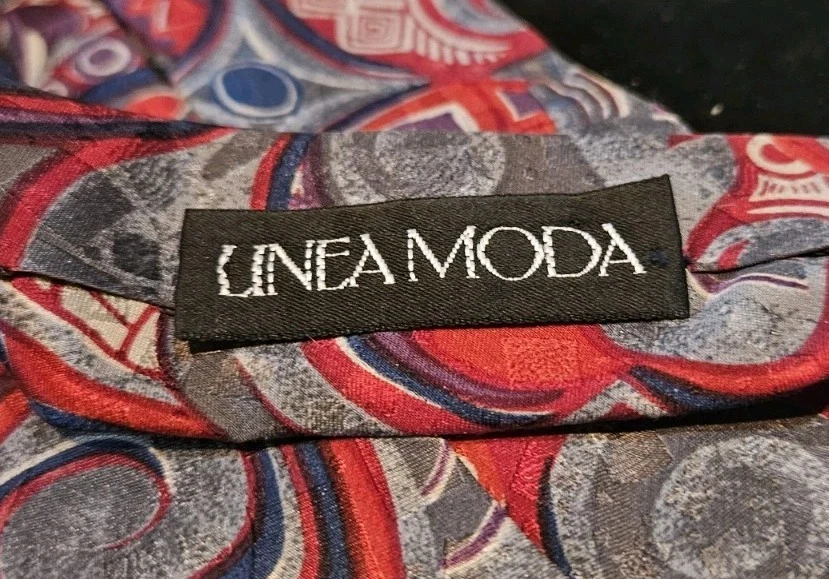 Unea Moda Pure Silk Necktie From Italy - Image 2 of 3