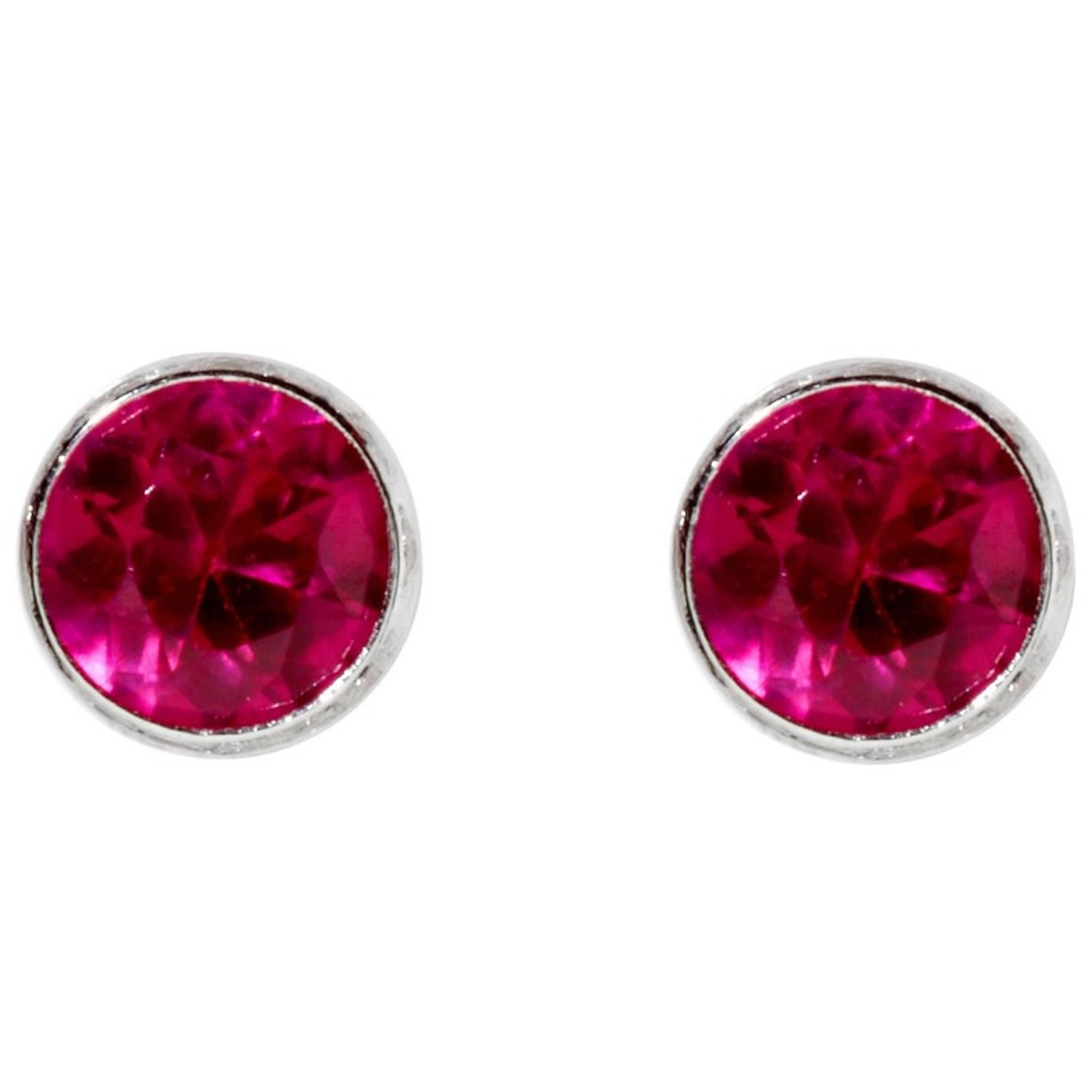 Miamar SMO20 Damen Ohrstecker Sterling-Silber 925 Pink 4790₽
