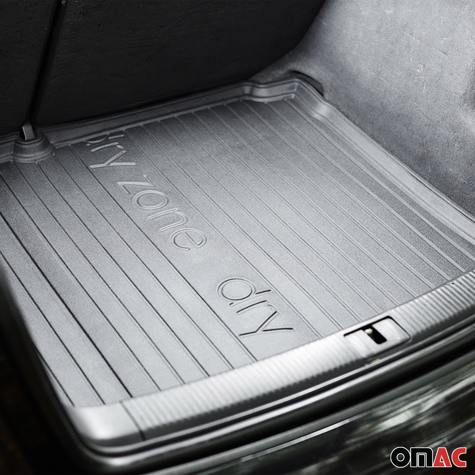 Tapis de coffre pour Audi A8 D4 en TPE noir avec roue de secours - 2
