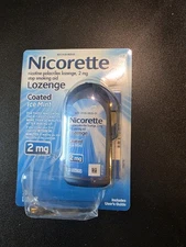 Nicorette Lozenge Coated Ice Mint Flavor 2 mg 20 Lozenges Exp 03/2025